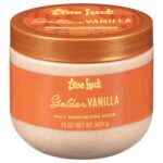 Tree Hut Golden Vanilla Daily Moisturizing Scrub, Gentle Exfoliating, Hydrating & Nourishing Whipped Body Scrub with Shea Butter, Hydrated Silica, Smooth & Soften Skin, Body Polish, 15 oz