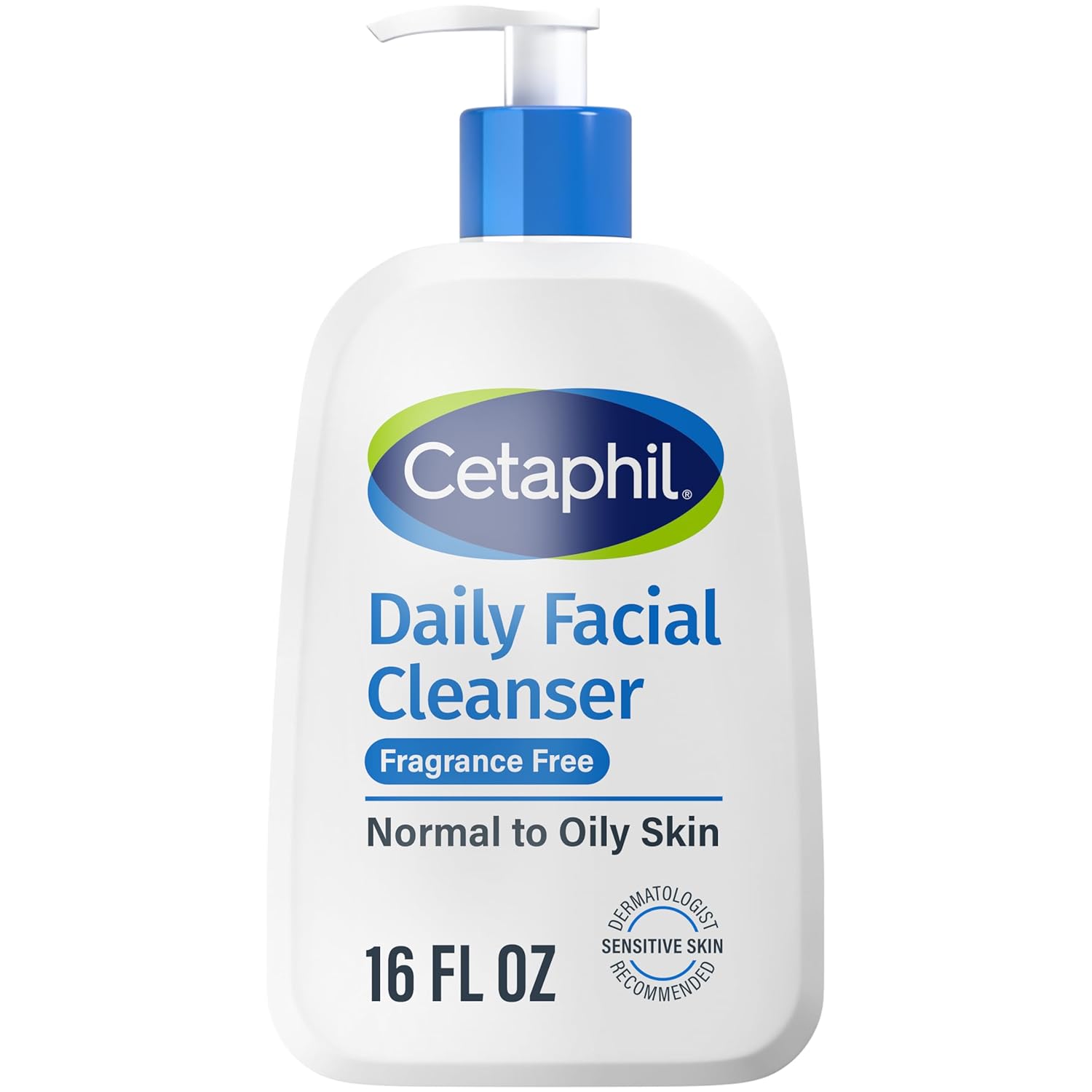 Gentle, Fragrance-Free Face Wash for Sensitive, Oily Skin Cetaphil Face Wash, Daily Facial Cleanser for Sensitive, Combination to Oily Skin, 16 Oz, Fragrance Free, Gentle Foaming, Soap Free, Hypoallergenic