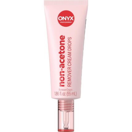 ONYX Professional Non-Acetone Nail Polish Remover Cream Drops, 1.8 fl oz - Acetone-Free Nail Polish Remover, Gentle, Hydrates & Moisturizes Nails & Cuticles, Nourishing, Family Friendly