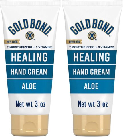Gold Bond Healing Hand Cream, Hand Cream With Aloe, Moisture That Lasts Through Handwashing, 3 oz. (Pack of 2)