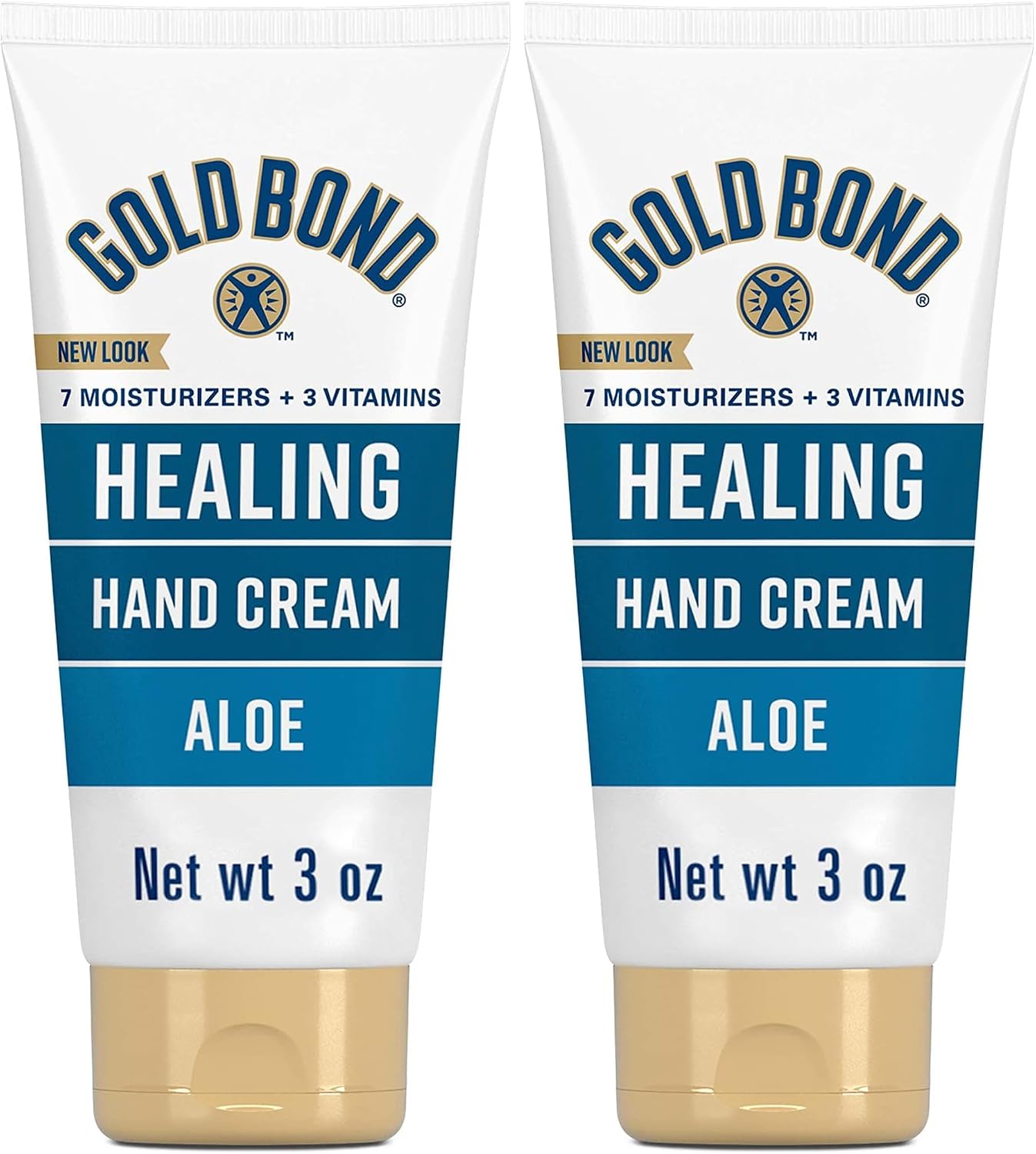 Gold Bond Healing Hand Cream with Aloe, 3 oz. (Pack Gold Bond Healing Hand Cream, Hand Cream With Aloe, Moisture That Lasts Through Handwashing, 3 oz. (Pack of 2)