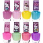 Hello Kitty Kids Nail Polish Set: 8 Scented Bottles & Stickers - Image 2