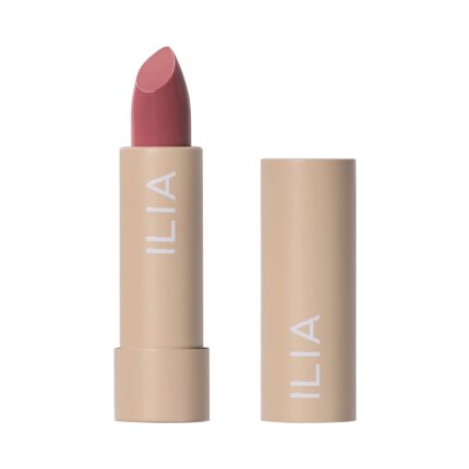 ILIA - Color Block Lipstick | Non-Toxic, Vegan, Cruelty-Free, Hydrating + Long Lasting, No Budge Color with Full Coverage (Rosette (Soft Pink With Cool Undertones), 0.14 oz | 4 g) | Handcrafted