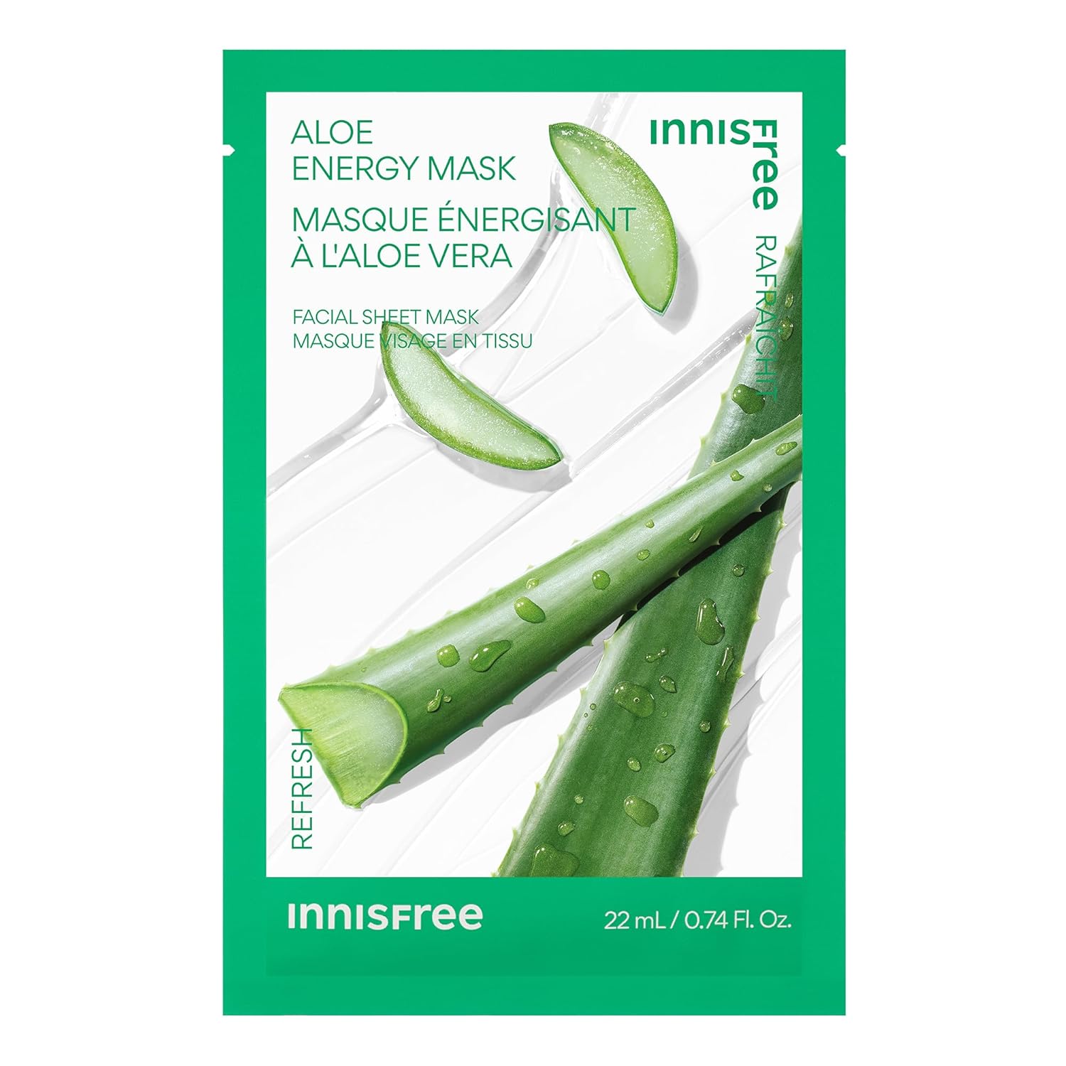 Innisfree Energy Mask: Hydrating Sheet Mask for Radiant Skin innisfree Energy Mask, Korean Sheet Mask with Hydrating Serum for Soothing, Brightening, and Glowing Skin Care Routine