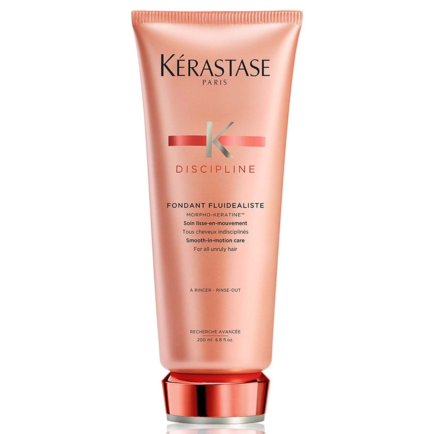 Kerastase Discipline Conditioner: Smooth, Shine, and Restore All Hair Types Kerastase Discipline Fondant Fluidealiste Conditioner | Smoothing Hair Conditioner | Provides Extreme Softness and Shine | With Morpho-Keratine and Lipids to Restore Hair | For All Hair Types | 6.8 Fl Oz