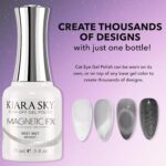 Kiara Sky Cat Eye Gel Polish - Silver White Magnetic Finish - Image 2