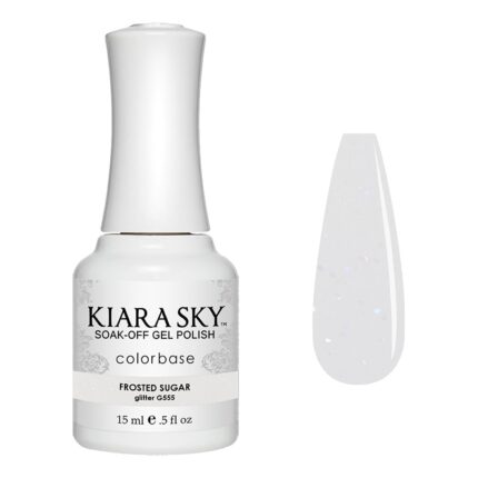 Kiara Sky Soak Off Gel Nail Polish 0.5 fl oz, FROSTED SUGAR (G555)