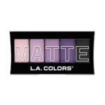L.A. COLORS Purple Cashmere Matte Eyeshadow Palette, 5 Shades - Image 2