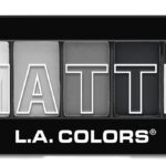 L.A. COLORS 5 Color Matte Eyeshadow, Black Lace, 0.08 Oz