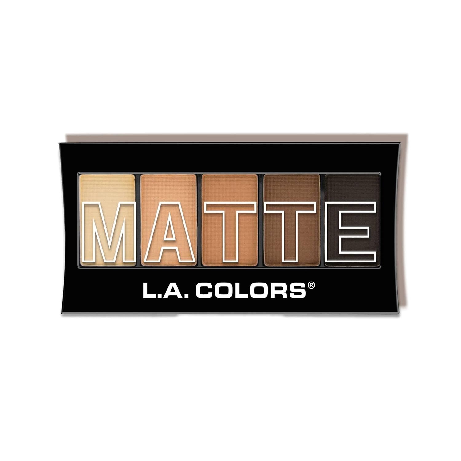 L.A. COLORS Brown Tweed 5-Color Matte Eyeshadow Palette L.A. COLORS 5 Color Matte Eyeshadow Palette, Brown Tweed CEM472