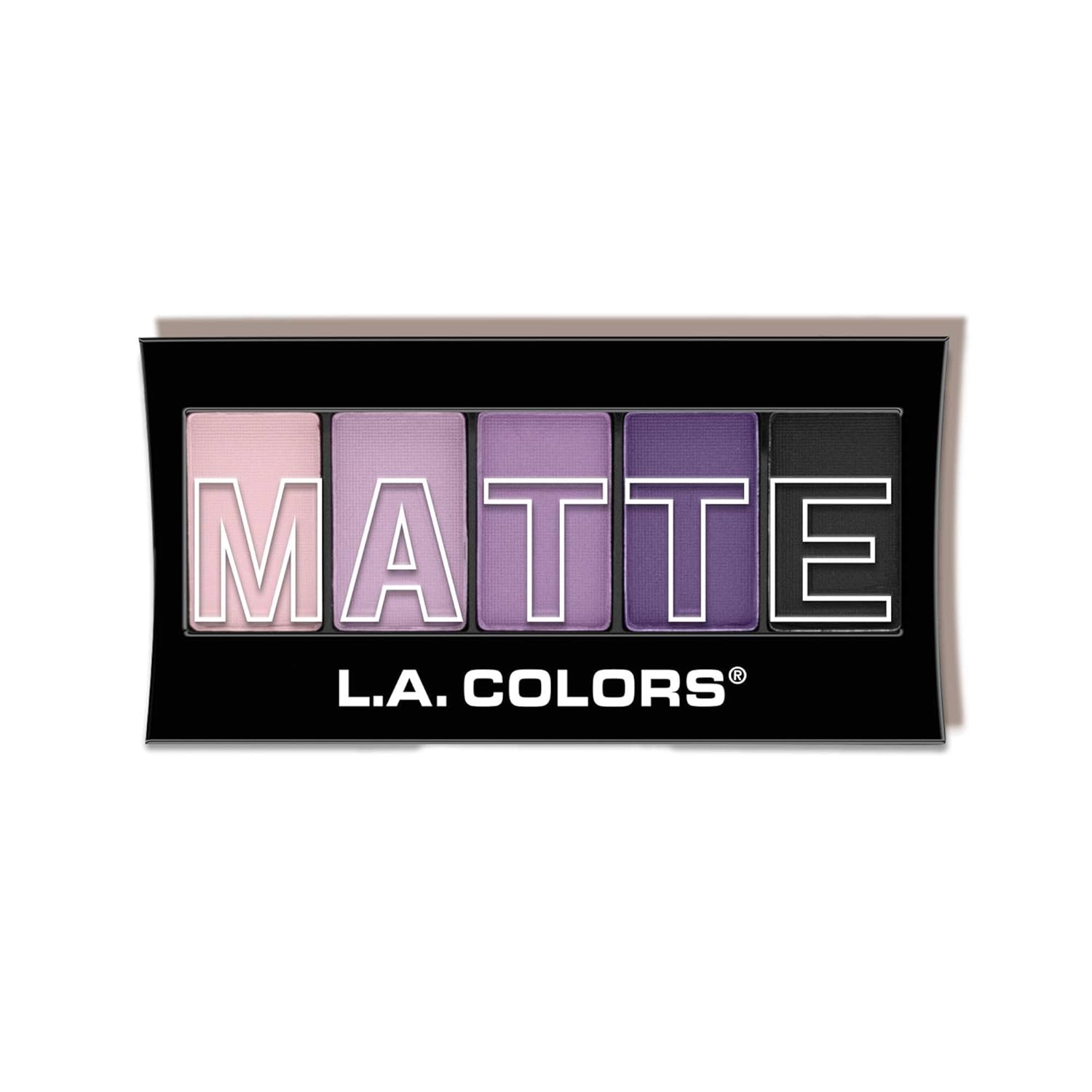 L.A. COLORS Purple Cashmere Matte Eyeshadow Palette, 5 Shades L.A. COLORS 5 Color Matte Eyeshadow, Purple Cashmere CEM473