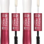 L'Oreal Paris Makeup Double Extend Tubing Mascara, Lengthening 2 Step Mascara, Smudgeproof, Blackest Black, Pack of 2