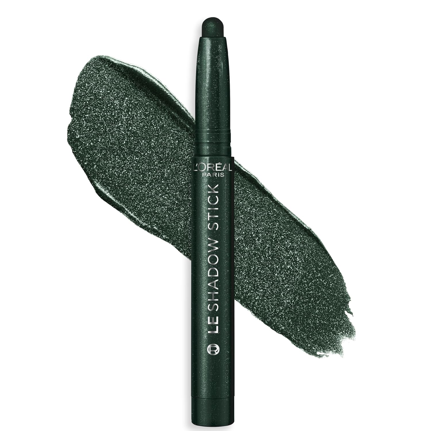 L'Oreal Paris Smoky Cream Eyeshadow Stick in Twilight Emerald L'Oreal Paris Makeup Le Shadow Stick Eyeshadow, Blendable, Smudge-Resistant, Smokey Cream Eyeshadow, 270 Twilight Emerald