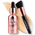 LUMINESS Liquid Mirage w/SPF 50 Color Adjusting Foundation Kit - Color Changing Foundation, SPF 50 Primer & Makeup Brush, Face Makeup for Mature Skin, 4in1 Liquid Foundation, Concealer & Moisturizer