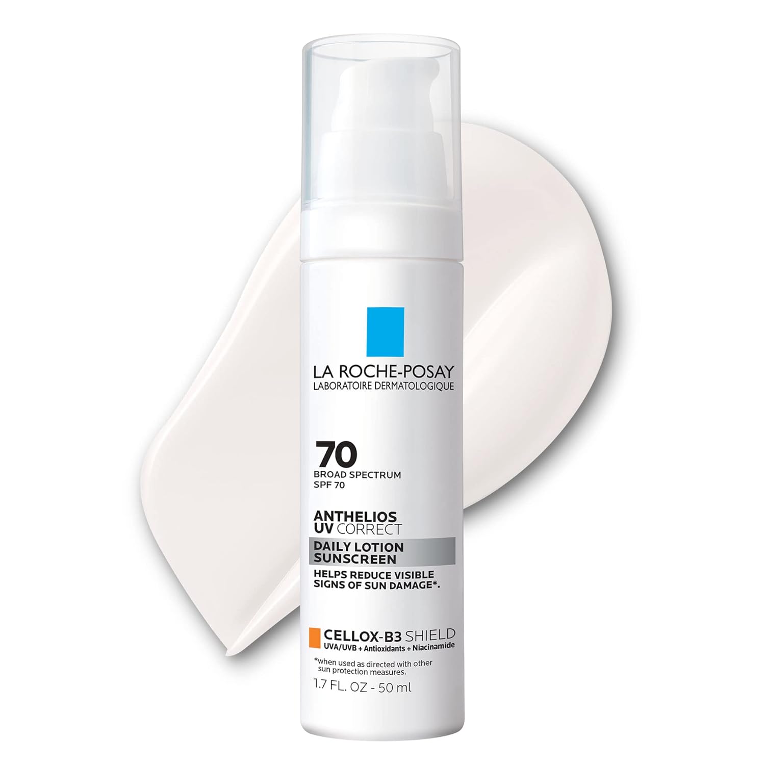 La Roche-Posay Anthelios SPF 70: Anti-Aging Moisturizer for Sensitive Skin. La Roche-Posay Anthelios UV Correct Sunscreen Moisturizer SPF 70, Daily Anti-Aging Face Moisturizer with Niacinamide to Even Skin Tone & Fine Lines, Sun Protection for Sensitive Skin