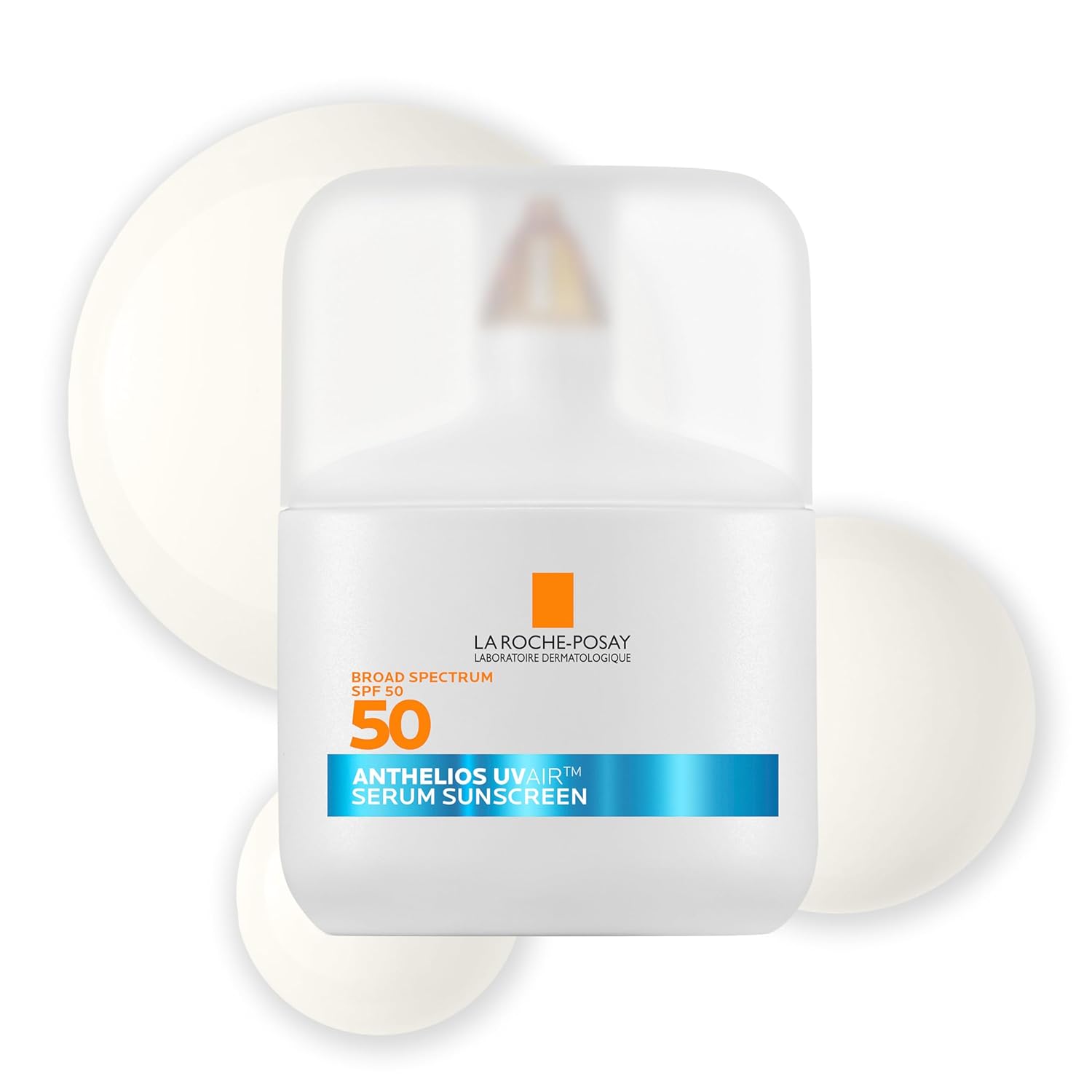 La Roche-Posay Anthelios Sunscreen Serum SPF 50 for Sensitive Skin La Roche-Posay Anthelios UVAir Sunscreen Serum SPF 50 for Sensitive Skin, with Niacinamide, Hyaluronic Acid & Antioxidants, Hydrating Lightweight Sunscreen for Face, Fast-Absorbing, 1.7oz