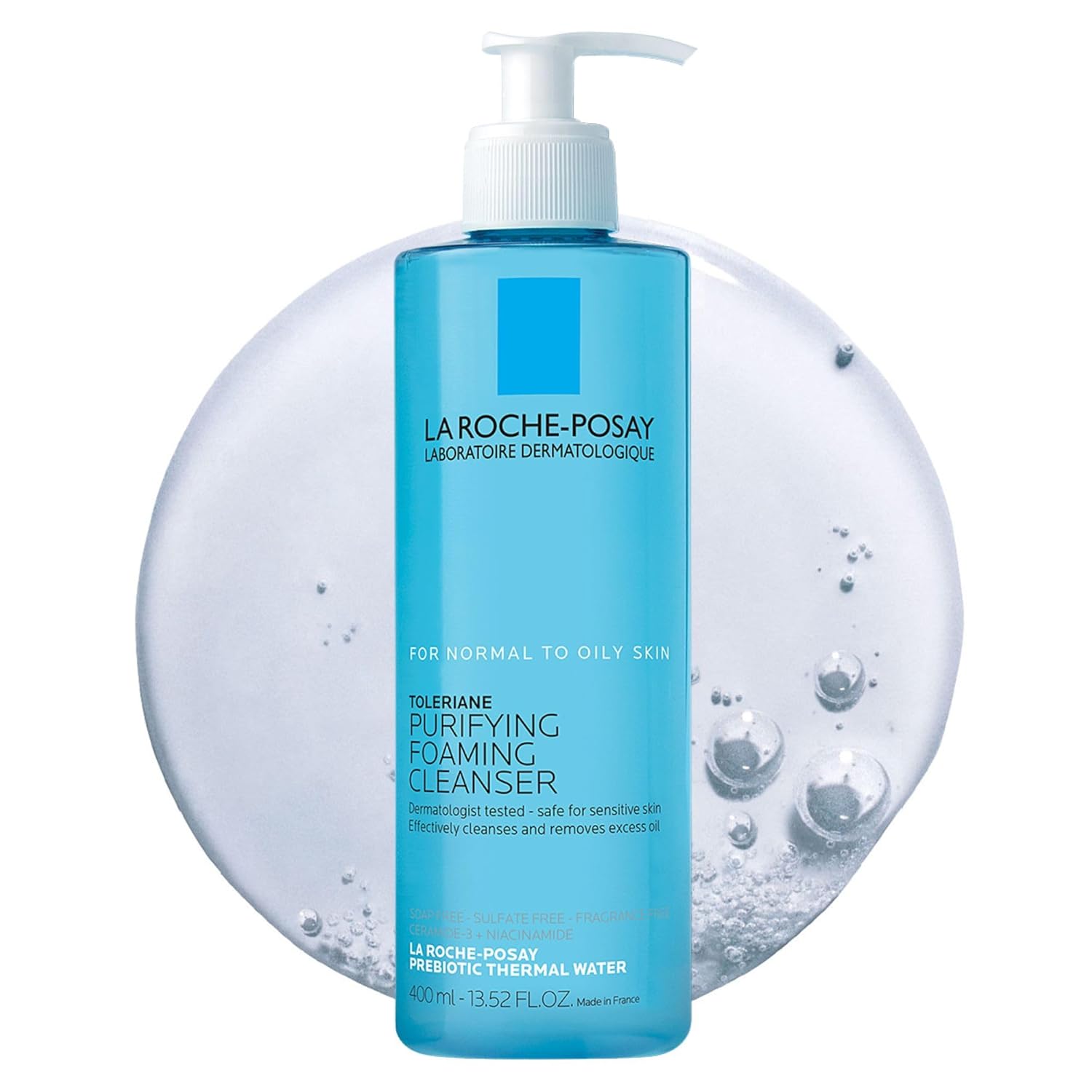 La Roche-Posay Toleriane Foaming Cleanser: Gentle, Oil-Free Formula. La Roche-Posay Toleriane Purifying Foaming Facial Cleanser, Oil Free Face Wash for Women & Men with Niacinamide + Ceramides, Pore Cleanser Safe For Sensitive Skin, Won’t Dry Out Skin, Soap Free