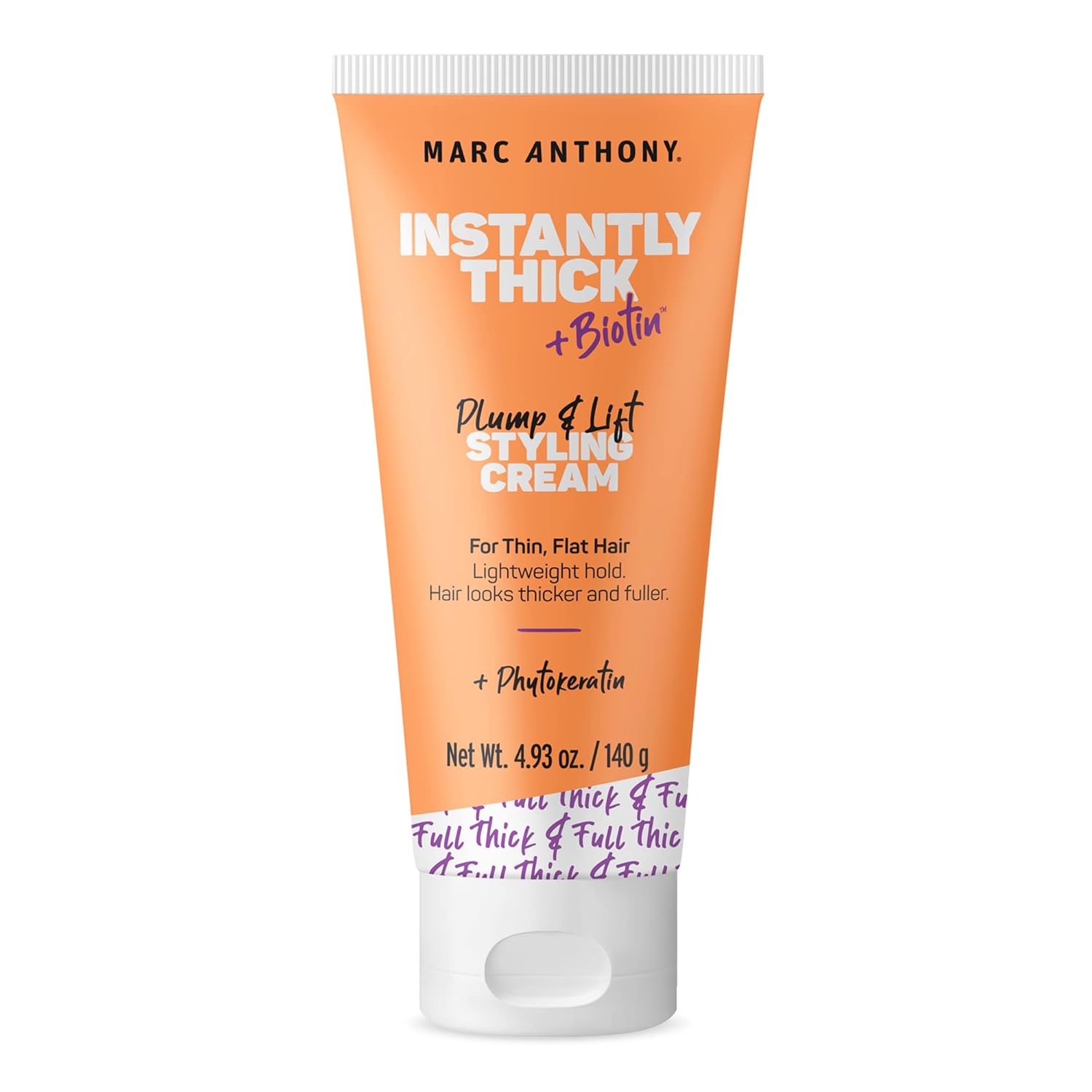 Marc Anthony Biotin Hair Cream: Instantly Volume for Thin Hair Marc Anthony Hair Thickening Styling Cream for Thin & Flat Hair, Instantly Thick - Volumizing Hair Cream with Biotin, Lightweight Hold for Thicker Fuller Hair - Sulfate-Free Haircare Products