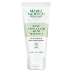 Mario Badescu Rose Hand Cream with Vitamin E for Men and Women, Non-Greasy, Light and Fast-Absorbing Hand Cream for Dry Cracked Hands, Ideal for All Skin Types, 3 Oz