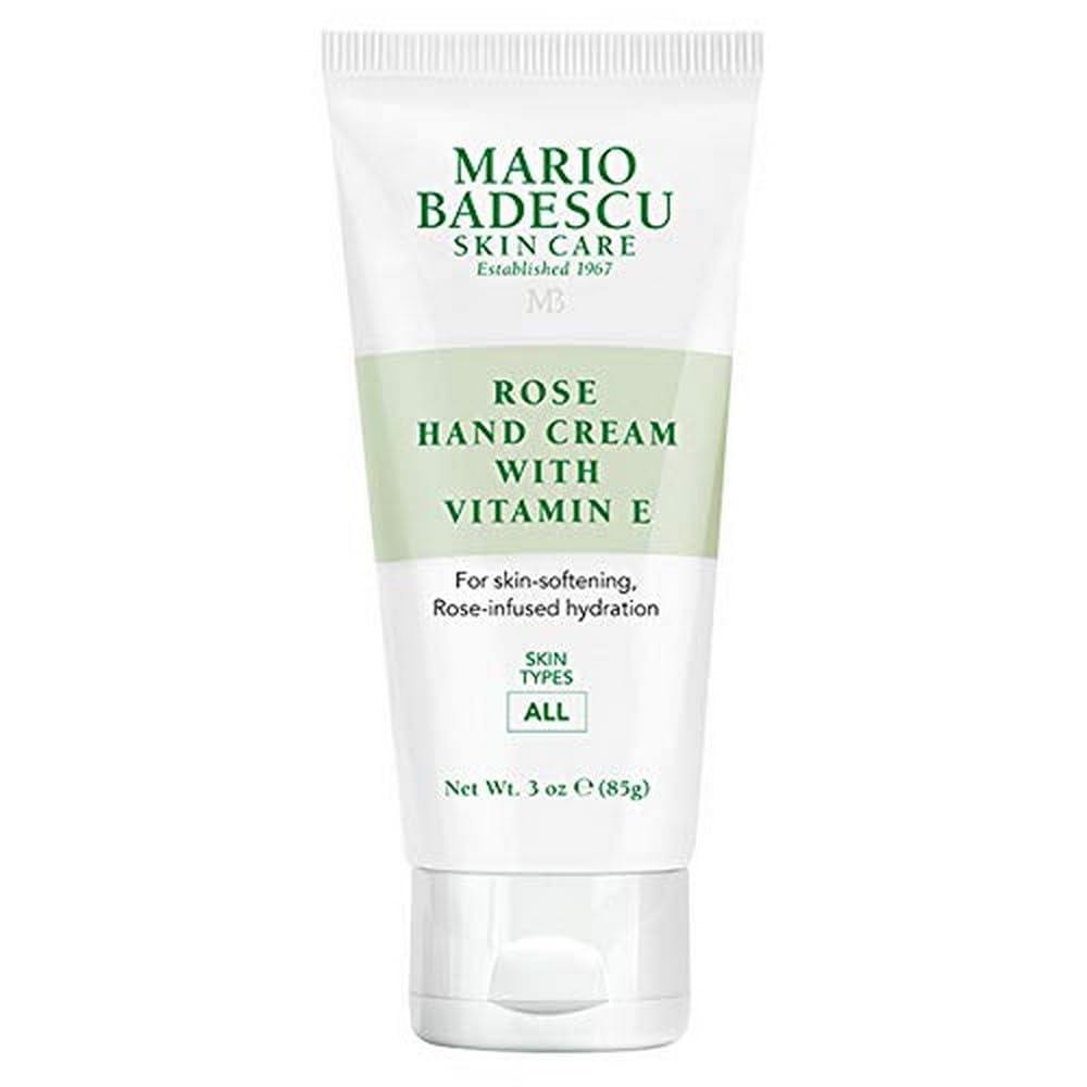 Mario Badescu Rose Hand Cream: Non-Greasy, Fast-Absorbing Moisturizer. Mario Badescu Rose Hand Cream with Vitamin E for Men and Women, Non-Greasy, Light and Fast-Absorbing Hand Cream for Dry Cracked Hands, Ideal for All Skin Types, 3 Oz