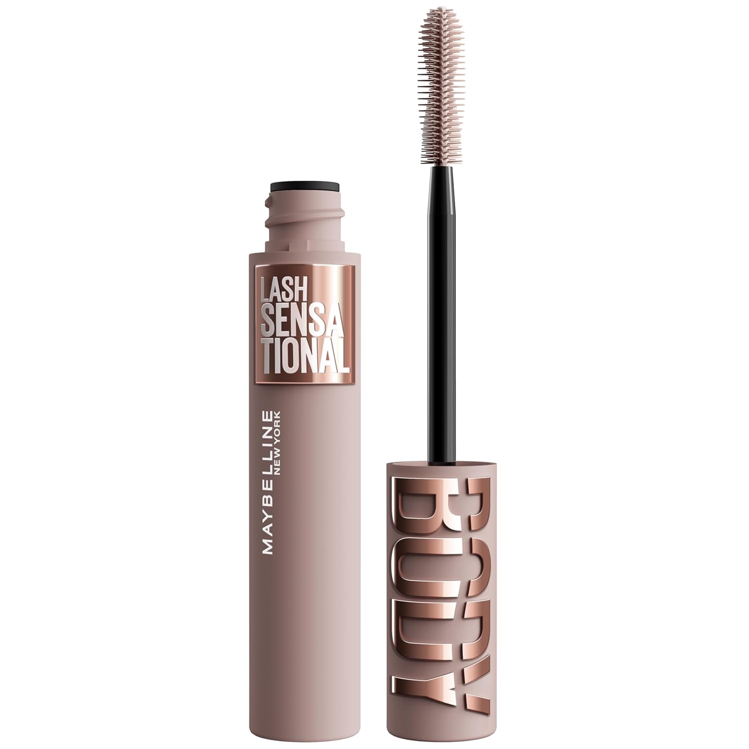 Maybelline Lash Sensational Mascara: Volume, Length, 24HR Lift Maybelline Lash Sensational Body Washable Mascara, Volume and Length Formula for 24HR Lash Lift, Smudge and Clump-Resistant, Blackest Black