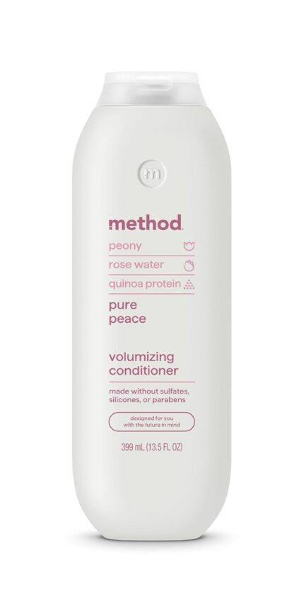 Method Volumizing Conditioner, Pure Peace – for Thicker, Fuller Looking Hair and Safe for Color-Treated Hair – Sulfate-Free, Paraben-Free and Cruelty-Free – 13.5 oz