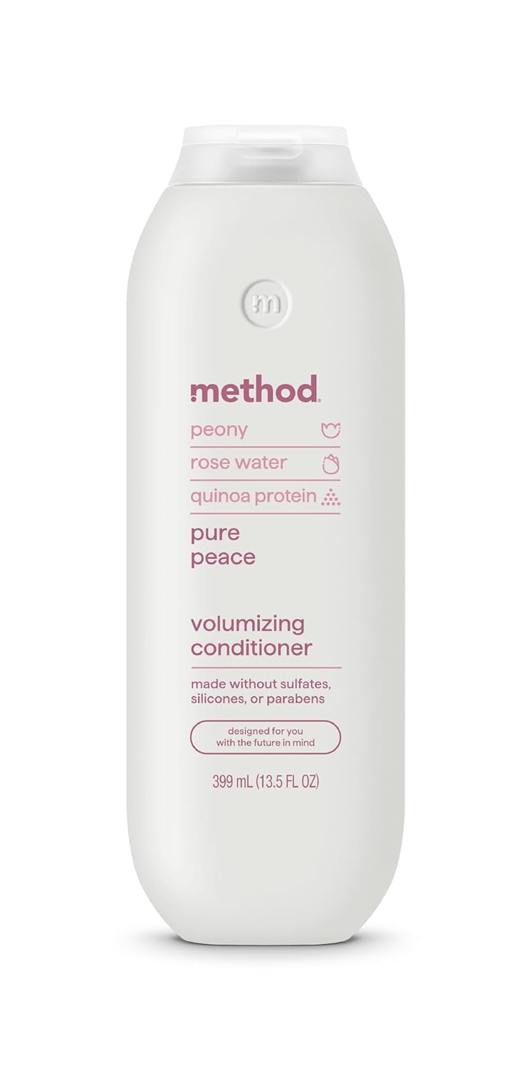 Method Volumizing Conditioner: Sulfate-Free, Color Safe, Thicker Hair Method Volumizing Conditioner, Pure Peace – for Thicker, Fuller Looking Hair and Safe for Color-Treated Hair – Sulfate-Free, Paraben-Free and Cruelty-Free – 13.5 oz