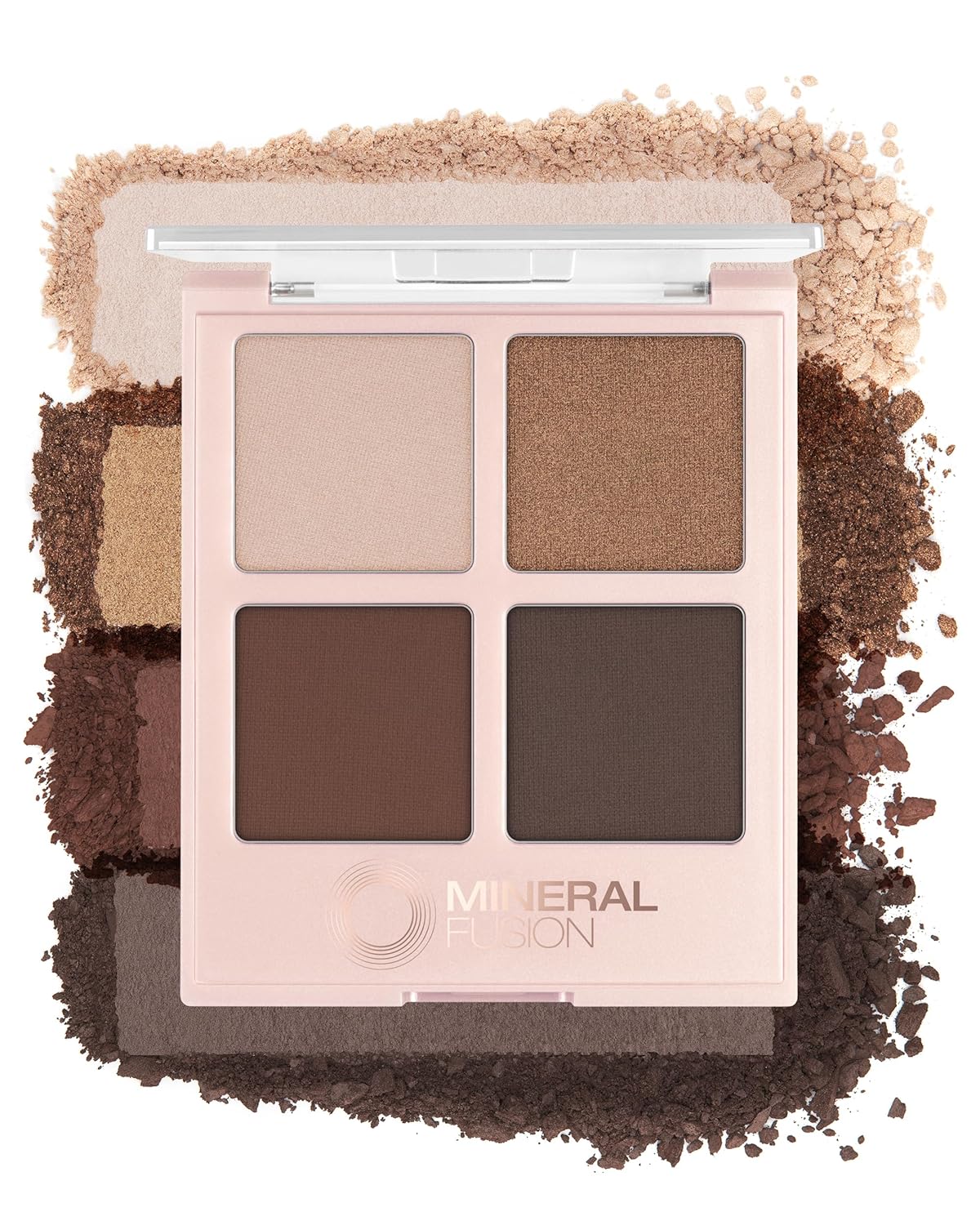 Mineral Fusion Eyeshadow Palette: Vegan, Lightweight, Versatile Finishes Mineral Fusion Eyeshadow Palette | Vegan Eye Makeup with Matte, Satin, and Shimmer Finishes | Natural, Lightweight Formula (Coffee Break)