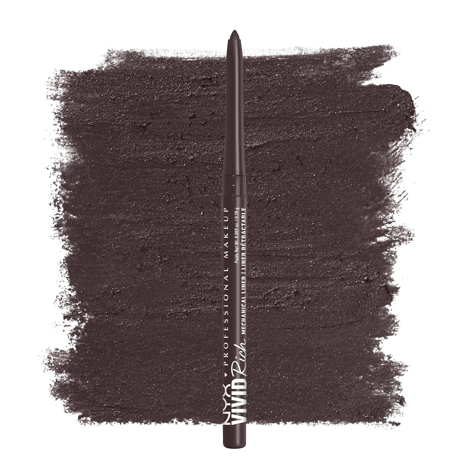 NYX Vivid Rich Mechanical Eyeliner in Smokin Topaz Brown NYX PROFESSIONAL MAKEUP Vivid Rich Mechanical Eye Pencil, Vivid Rich Mechanical, Creamy Retractable Eyeliner - Smokin Topaz, Brown Eyeliner