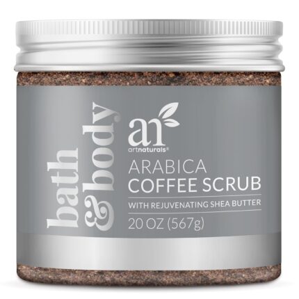 artnaturals Natural Arabica Coffee Scrub- Body - Exfoliating and Rejuvenating Body Rub - For Skin care, Stretch Marks, Acne and Cellulite - 20 oz