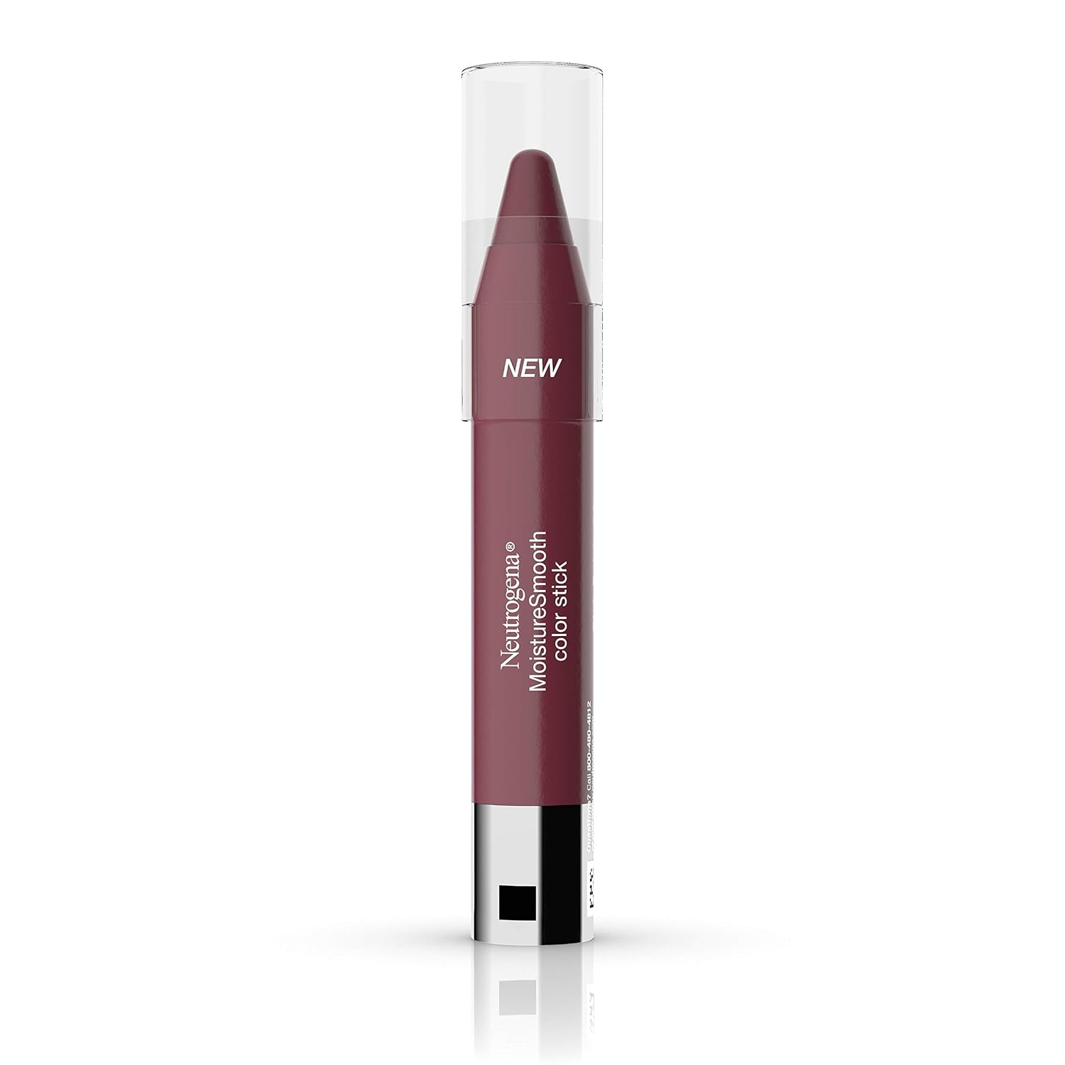 Neutrogena MoistureSmooth Color Stick: Nourishing Lipstick with Shea Butter Neutrogena MoistureSmooth Color Stick for Lips, Moisturizing and Conditioning Lipstick with a Balm-Like Formula, Nourishing Shea Butter and Fruit Extracts, 80 Rich Raisin,.011 oz