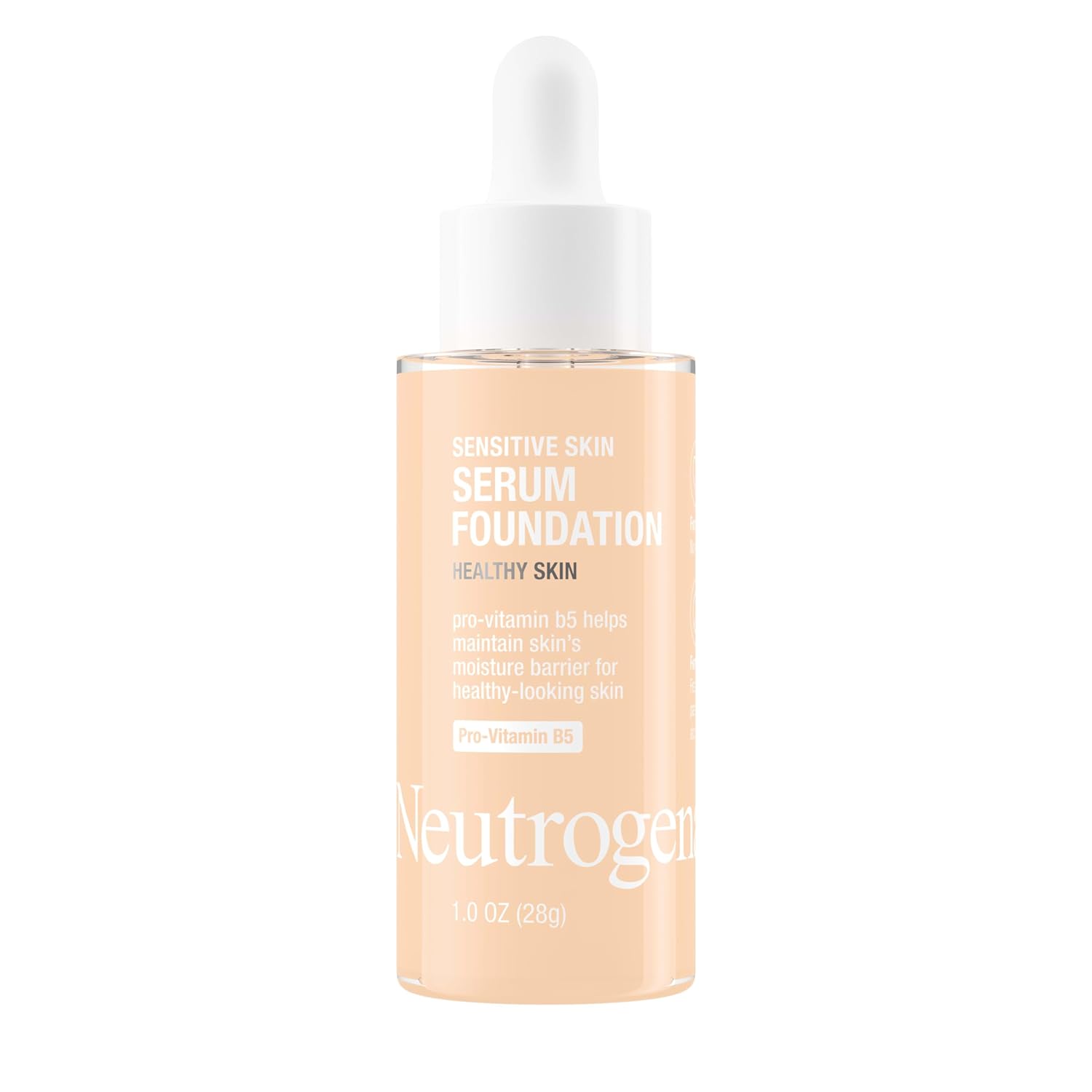 Neutrogena Sensitive Skin Foundation Serum, Light 01, Buildable Coverage. Neutrogena Healthy Skin Sensitive Skin Serum Foundation with Pro-Vitamin B5, Color Correcting & Pore Minimizing Liquid Foundation & Face Serum, Buildable Coverage, Light 01, 1 oz