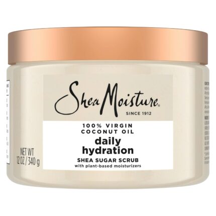 SheaMoisture Shea Sugar Body Scrub For Nourish And Replenish Skin Virgin Coconut Oil Daily Hydrating Body Scrub With 24h Shea Moisture Nutrients 12 oz