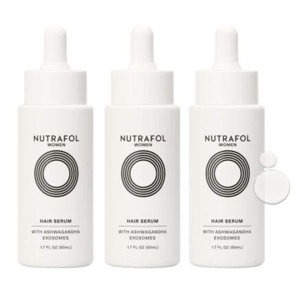 Nutrafol Women's Hair Serum, Supports Visibly Thicker and Stronger Hair, Vegan, Lightweight and Fast-Absorbing