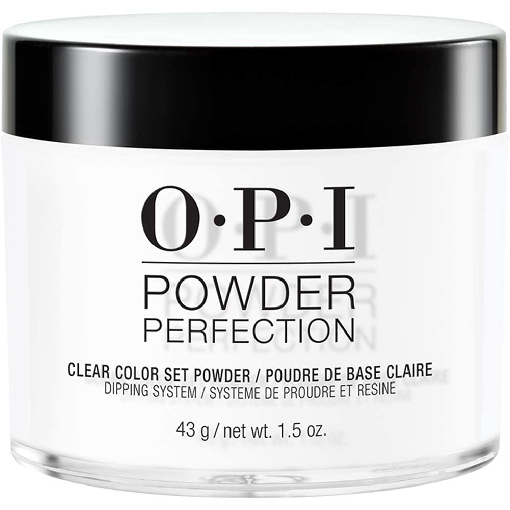 OPI Powder Perfection Clear Set: Protects Color with Dipping Powder OPI Powder Perfection Clear Color Set | Color Setting Nail Dipping Powder | Protecs Color During Counturing & Wear | Acrylic Alternative