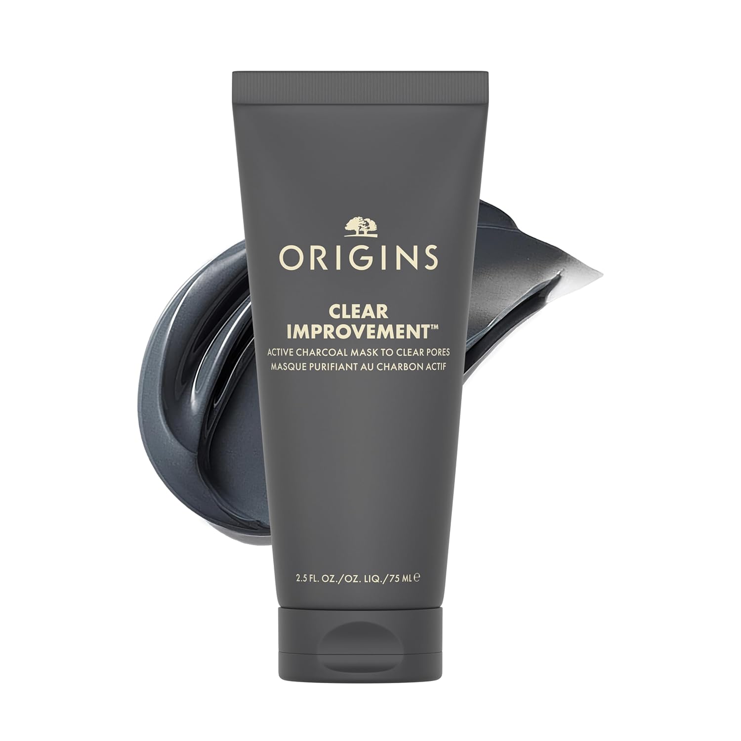 Origins Active Charcoal Mask: Purifies Pores & Controls Oil Origins Clear Improvement Active Charcoal Mask to Clear Pores | Purifies & Reduces Excess Oil | With Bamboo Charcoal