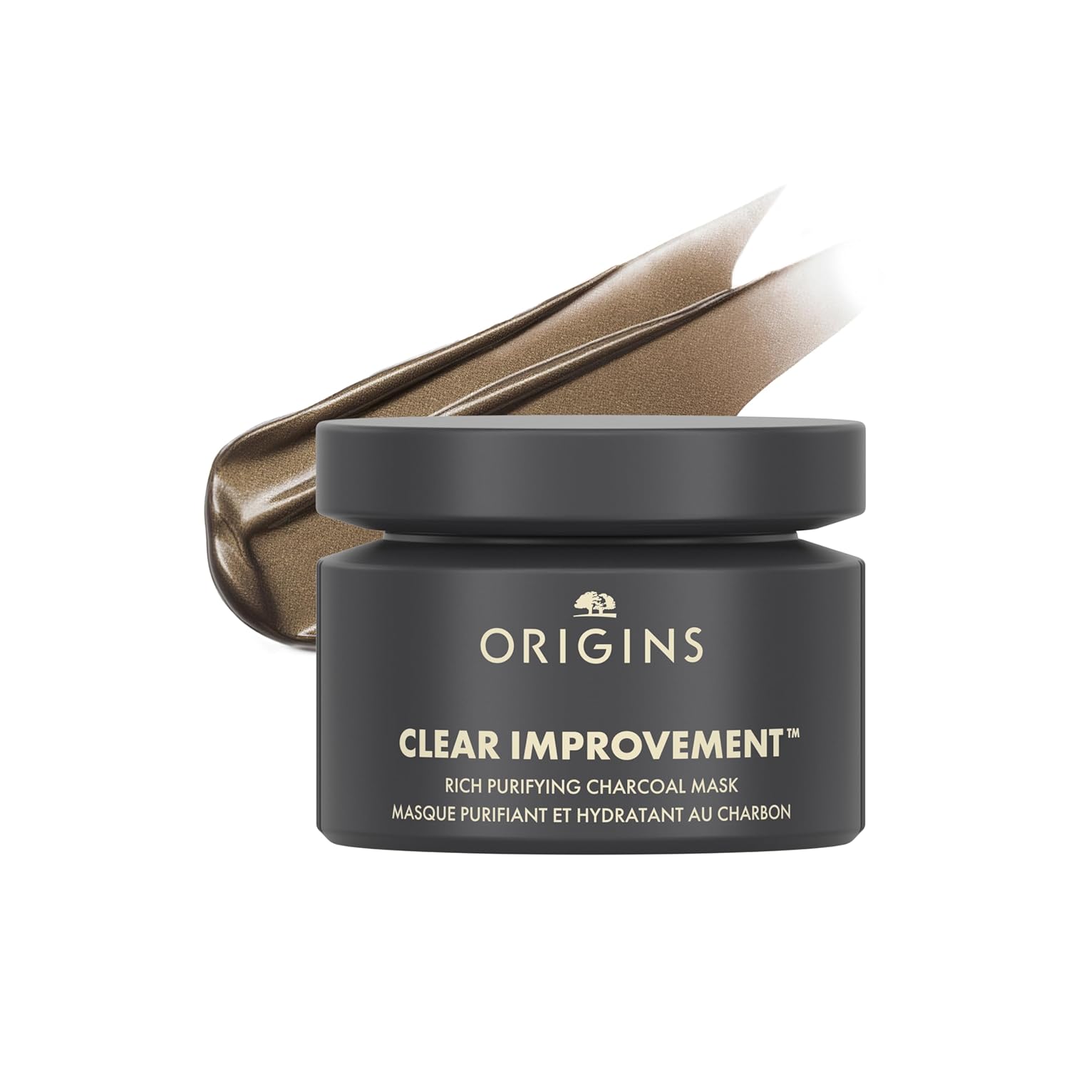 Origins Purifying Charcoal Face Mask for Dry Skin 2.5 Fl Origins Clear Improvement Rich Purifying Charcoal Face Mask | Purifies Dry Skin | With Bamboo Charcoal, Shea Butter & Clay, 2.5 Fl Oz