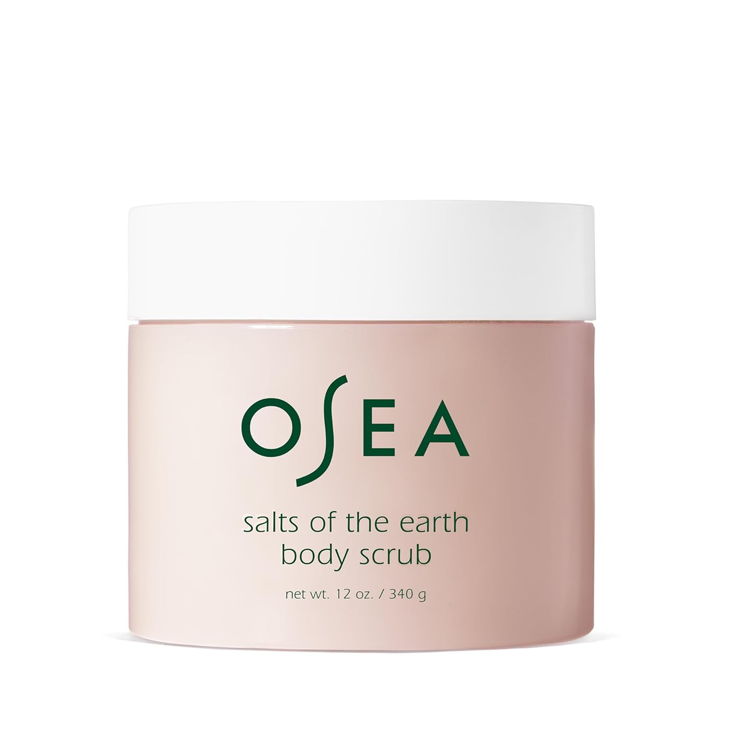Pink Himalayan Salt Body Scrub: Gentle Exfoliation & Spa Gift OSEA Salts of the Earth Body Scrub 12 oz - Pink Himalayan Salt Scrub - Gentle Body Exfoliation Skincare - Ideal Spa Gift for Pampering - Clean Beauty & Vegan Body Care