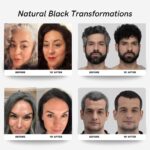 Polar Haircare Jet Black Hair Dye Shampoo for All Hair Types - Image 2