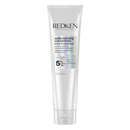 Redken Acidic Bonding Concentrate Leave In Conditioner - For Weak & Damaged Hair, Bond Building & Strengthening Hair Repair Treatment, Smooths & Provides Heat Protection