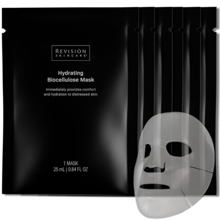 Revision Skincare Hydrating Biocellulose Mask, Soothing Treatment for Sensitive, Dry, and Irritated Skin, Reduces Discomfort and Enhances Skin Barrier Recovery, 1 Sheet