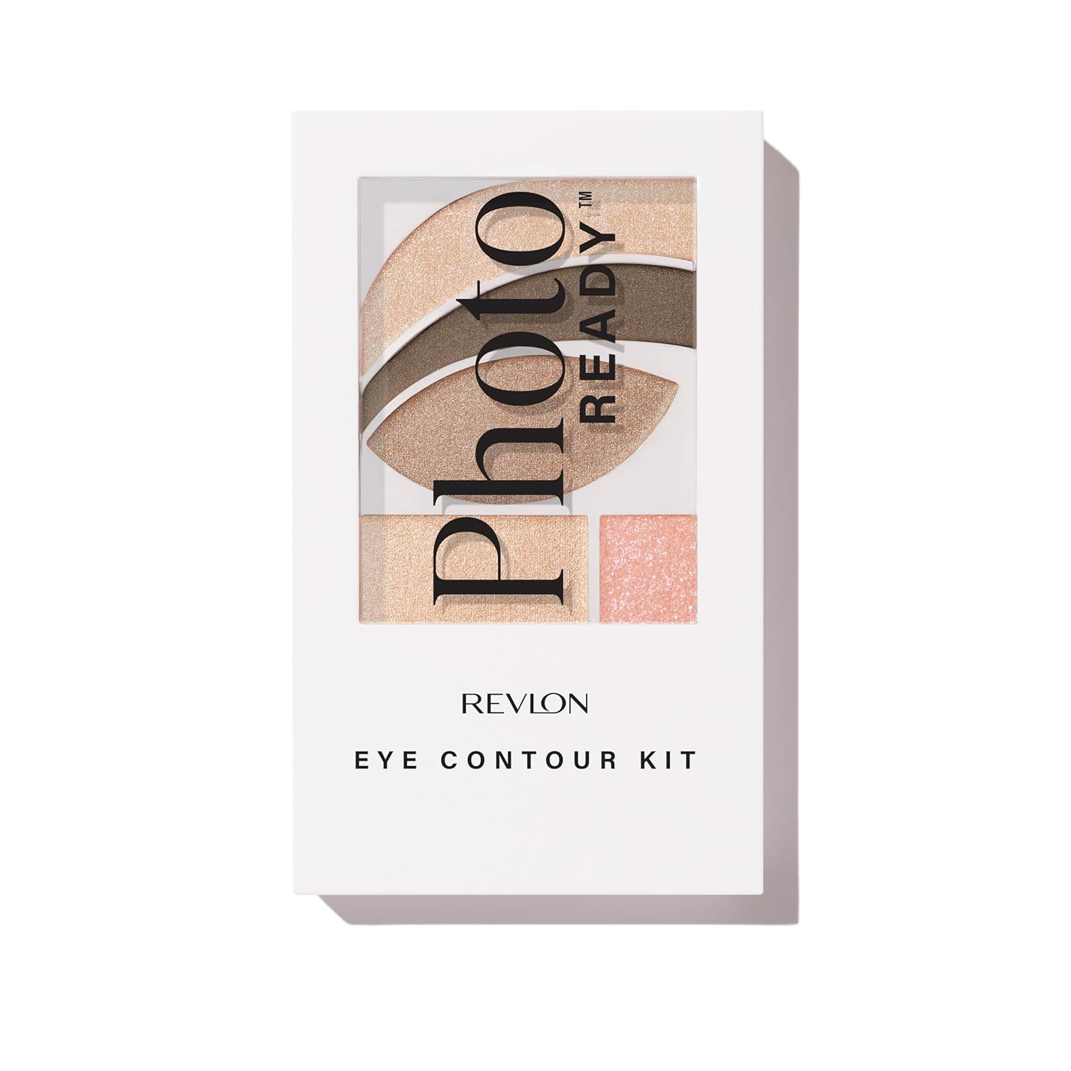Revlon PhotoReady 5-Shade Neutral Eyeshadow Kit with Brush Revlon PhotoReady Eye Contour Kit Neutral Eyeshadow Palette, Wet/Dry Shimmer, 5 Shades, Double-Ended Brush, PACKAGING MAY VARY, 505 Impressionist, 0.1 oz