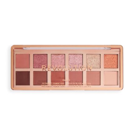 Revolution, The True Icon Bronze Palette, 12 Ultra-Pigmented Matte & Shimmer Finishes & Shades, Long-Lasting & Blendable, Vegan & Cruelty-Free, 3.53 oz