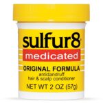 SULFUR8 Medicated Anti-Dandruff Hair & Scalp Conditioner 2 oz – Helps Control Dandruff, Soothes Itchy Scalp & Moisturizes Hair with Refreshing Clean Fragrance, For All Hair Types