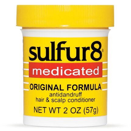 SULFUR8 Medicated Anti-Dandruff Hair & Scalp Conditioner 2 oz – Helps Control Dandruff, Soothes Itchy Scalp & Moisturizes Hair with Refreshing Clean Fragrance, For All Hair Types