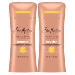 SheaMoisture Antiperspirant Deodorant Stick Moisturizing Raw Shea Butter & Hyaluronic Acid 2 Count for 48HR Sweat & Odor Protection with No Parabens & No Mineral Oil 2.6 oz
