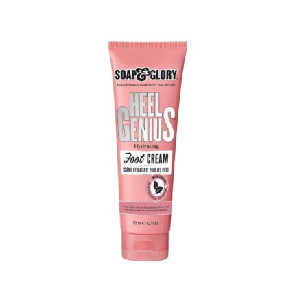 Soap & Glory Moisturizing Foot Cream for Dry, Cracked Feet & Heels - AHA Foot Exfoliator for Dry, Rough Heels - Hydrating Heel Cream for Overnight Repair (4.2 oz)