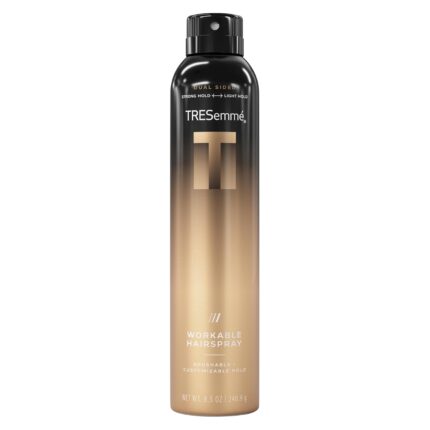 TRESemmé Workable Hairspray 1 ct A-LIST Collection for Brushable + Customizable Hold, Developed Safe for All Hair Types, 8.5 Oz