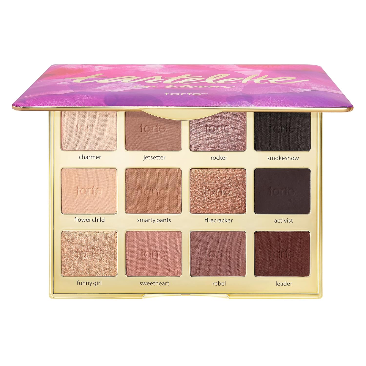 Tartelette in Bloom: Vegan Eyeshadow Palette with Neutrals tarte tartelette in bloom Amazonian clay palette – Full-Size Eyeshadow Palette with Neutral Matte & Shimmer Finish, Longwear Buildable Makeup, Vegan & Cruelty-Free