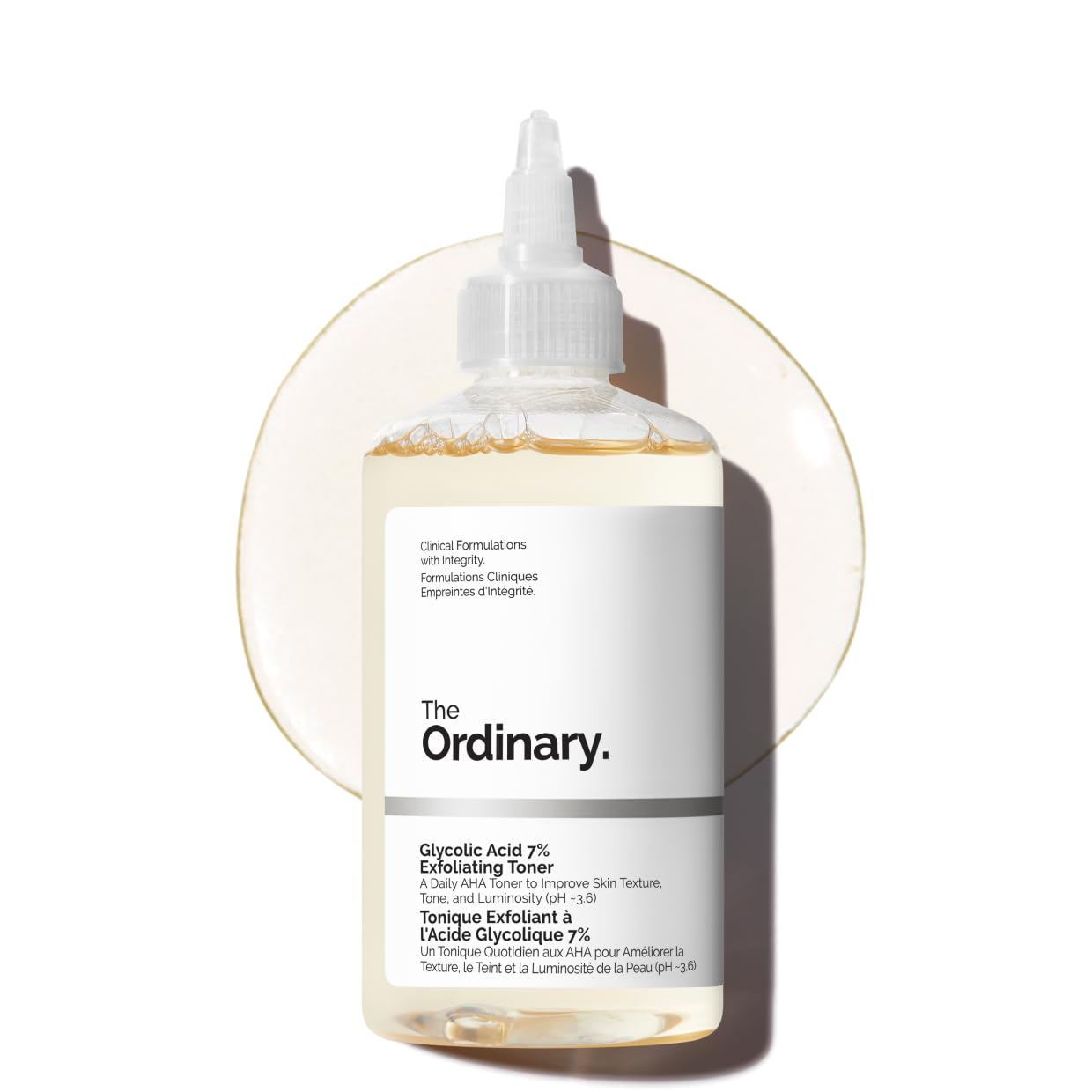 The Ordinary 7% Glycolic Acid Toner for Bright, Even Skin The Ordinary Glycolic Acid 7% Exfoliating Toner, Brightening and Smoothing Daily Toner for More Even-Looking Skin Tone